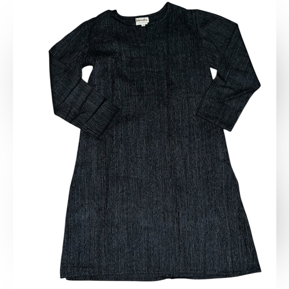 Fabindia wool tunic small gray lagenlook layering